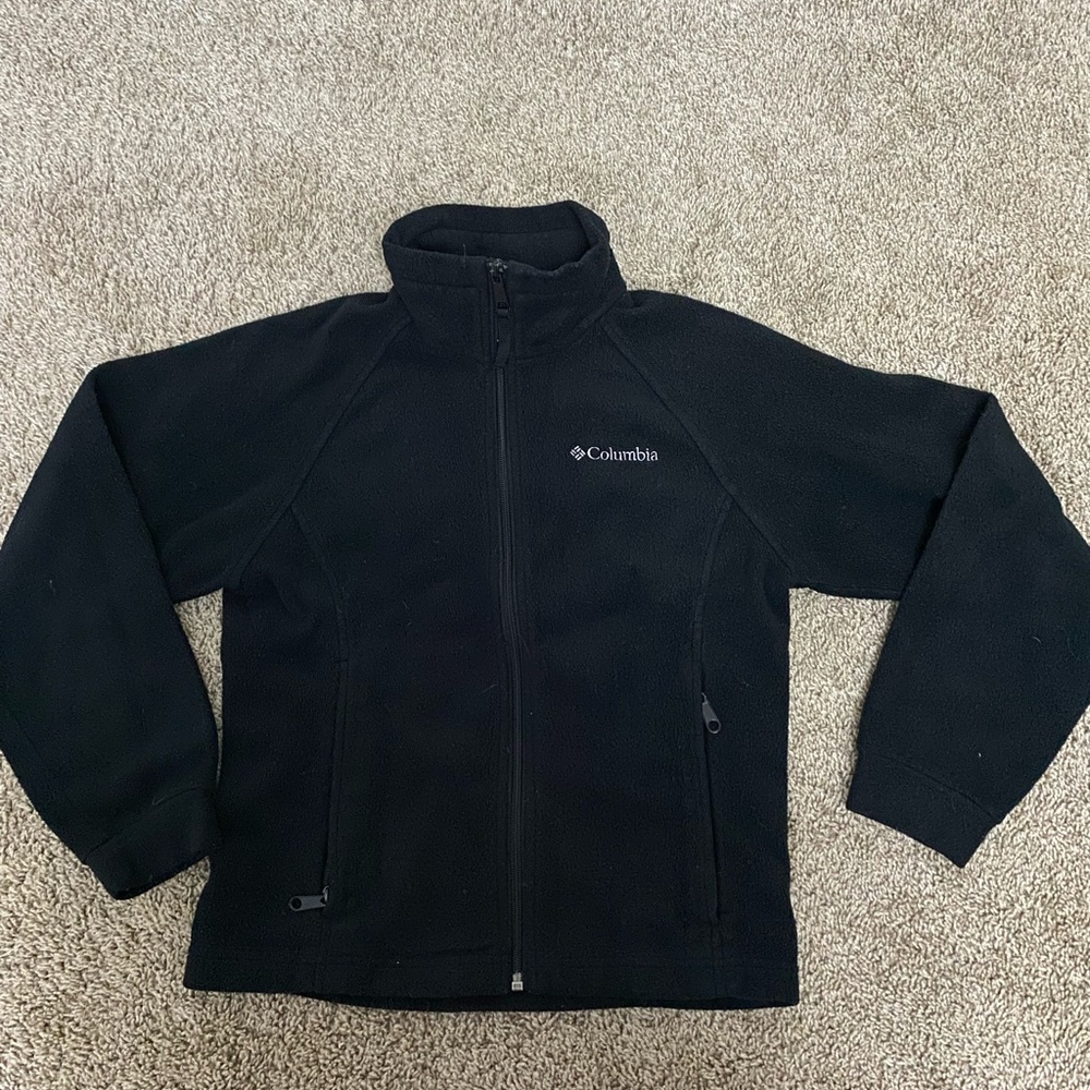 Black fleece youth Columbia jacket